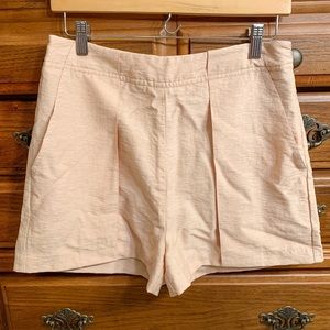 High waist pink shorts